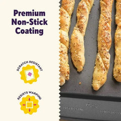 Wilton Premium Non-Stick Steel Cookie Sheet 13" x 20" Rectangular Baking Tray, Packaging May Vary