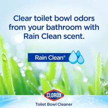 Toilet bowl cleaner Rain Clean scent product card with Rain Clean® droplet icon