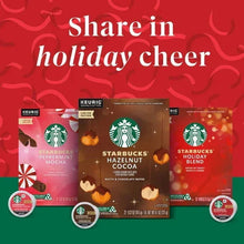 Starbucks holiday variety pack featuring Peppermint Mocha and other K-Cup flavors