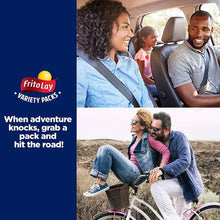 FritoLay Variety Packs sign with snack variety message and people on the road