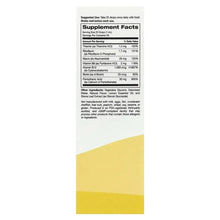 B Complex supplement box back, Supplement Facts and ingredients text panel
