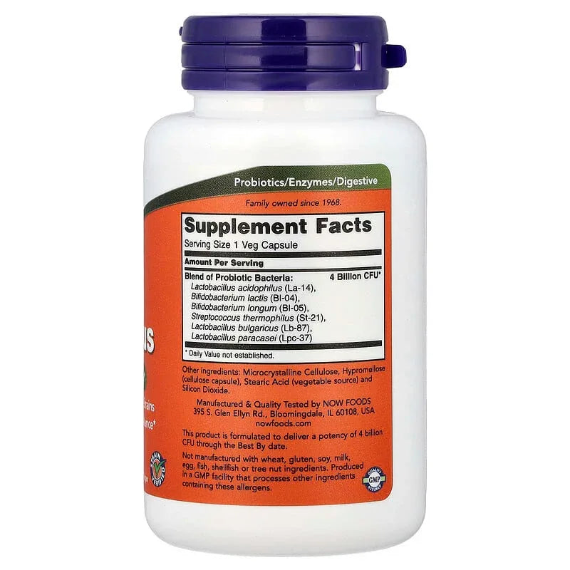 NOW Foods, 4x6 Acidophilus, Veg Capsules