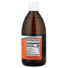 Omega-3 fish oil bottle back label with Nutrition Facts and serving details