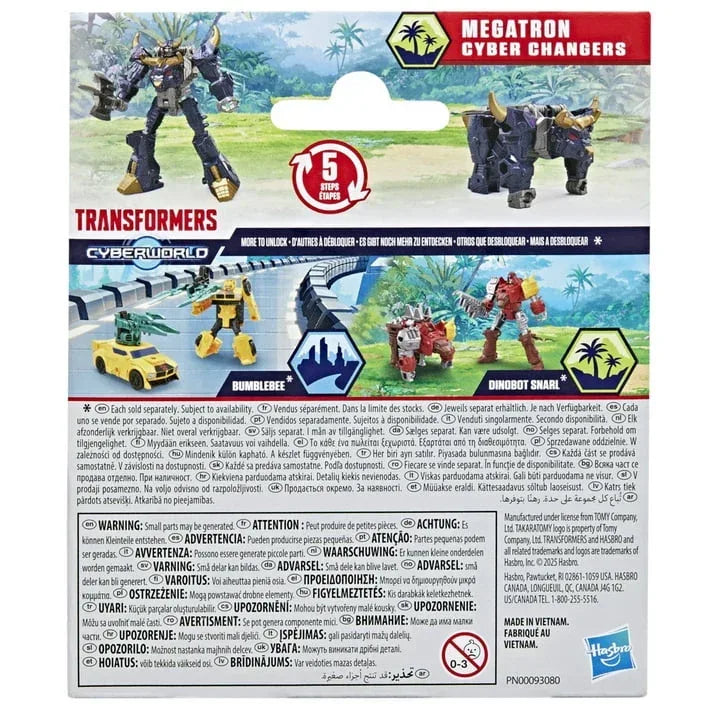 Transformers Toys CYBERWORLD Cyber Changers Megatron Action Figure, 6+ - USA MEGA SHOP