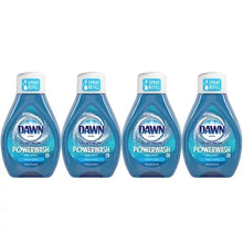 Dish soap spray refill bottle with blue liquid and “Dawn” Platinum Powerwash label