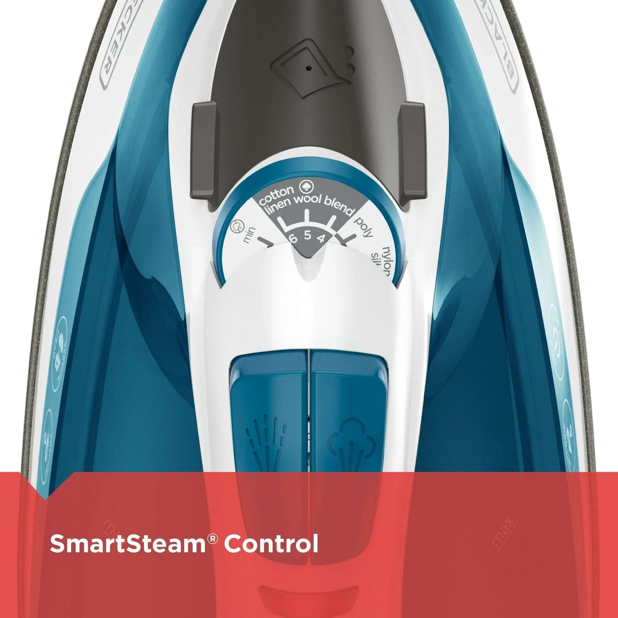 BLACK+DECKER Easy Steam Compact Iron, True-Glide Non-Stick Soleplate, Vertical Steam - USA MEGA SHOP