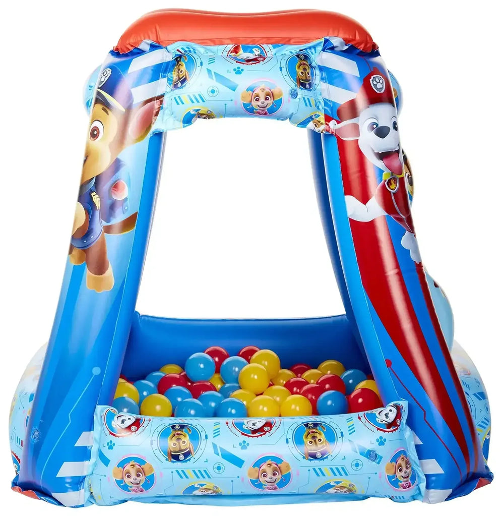 Paw Patrol Preschool Indoor Inflatable Ball Pit Playland Includes 20 Soft Flex Balls Child 2 Years Blue - USA MEGA SHOP