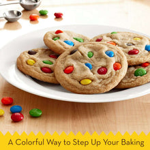 Cookies with colorful candy pieces on a plate