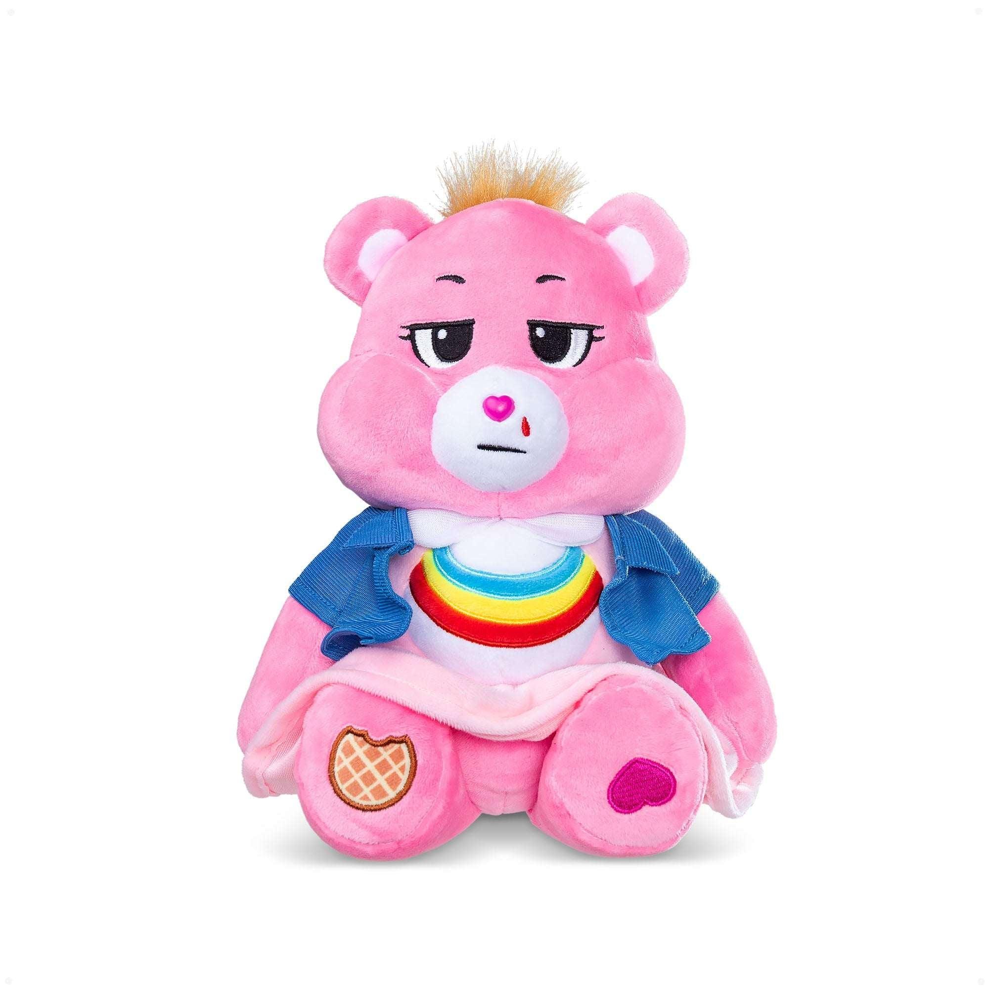 Netflix - Care Bears x Stranger Things Cheer Bear as Eleven, 12 Inch Plush - USA MEGA SHOP
