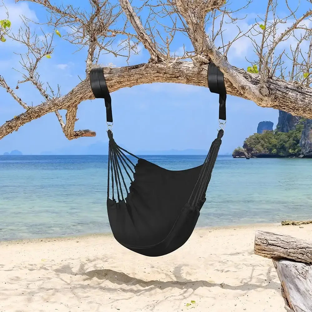 FGY Hammock Chair Swing Portable Canvas Camping Hanging Seat for Outdoor Indoor - USA MEGA SHOP