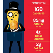 Nutrition panel with 160 calories, 85 mg sodium, 4g total sugars