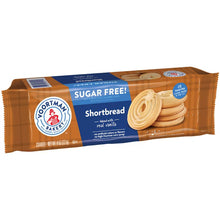 Sugar-free shortbread cookie bag with vanilla flavor and spiral cookies