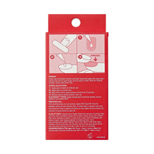 Back of French tip press-on nails retail package with instructions