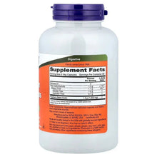 NOW Psyllium Husk Caps 500 mg bottle back label with Supplement Facts panel