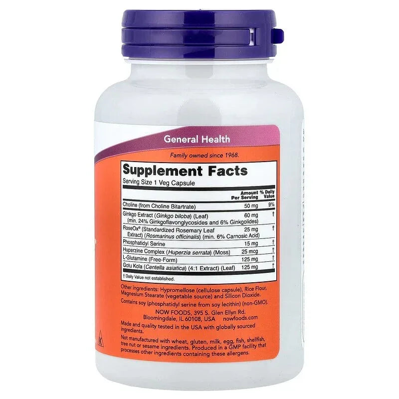 NOW Foods, Brain Elevate, Veg Capsules