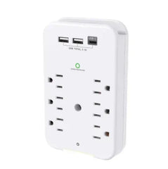 Smartpoint 6-Outlet Power Strip with USB Ports