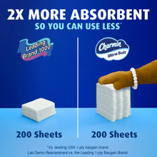 Toilet paper sheets stacks, 2x more absorbent; 200 sheets per side, white tissue