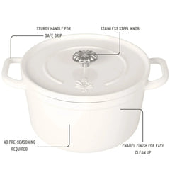 The Pioneer Woman 5-Quart Enameled Cast Iron Dutch Oven Pot with Lid