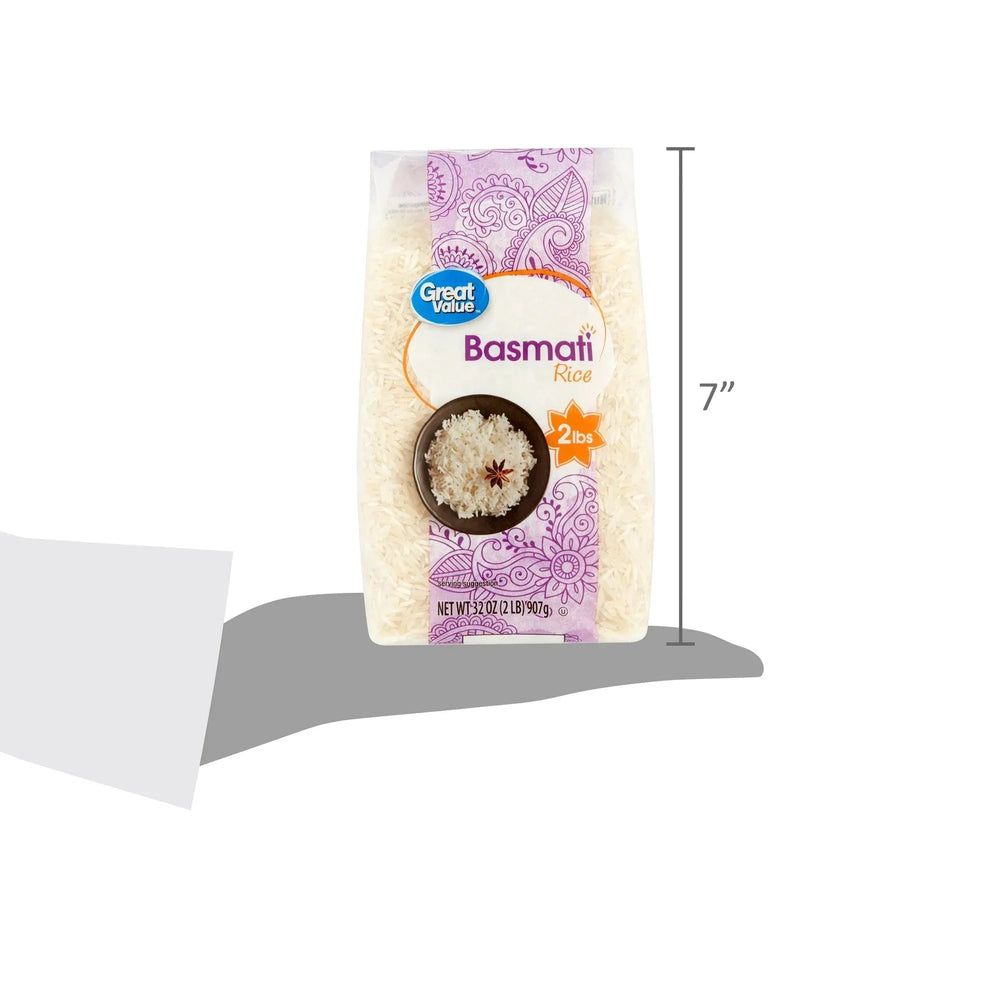 Great Value Basmati Rice, 2 lb - USA MEGA SHOP