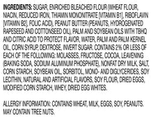 Ingredients list panel for Nutty Buddy Creme Pies sandwich cookies