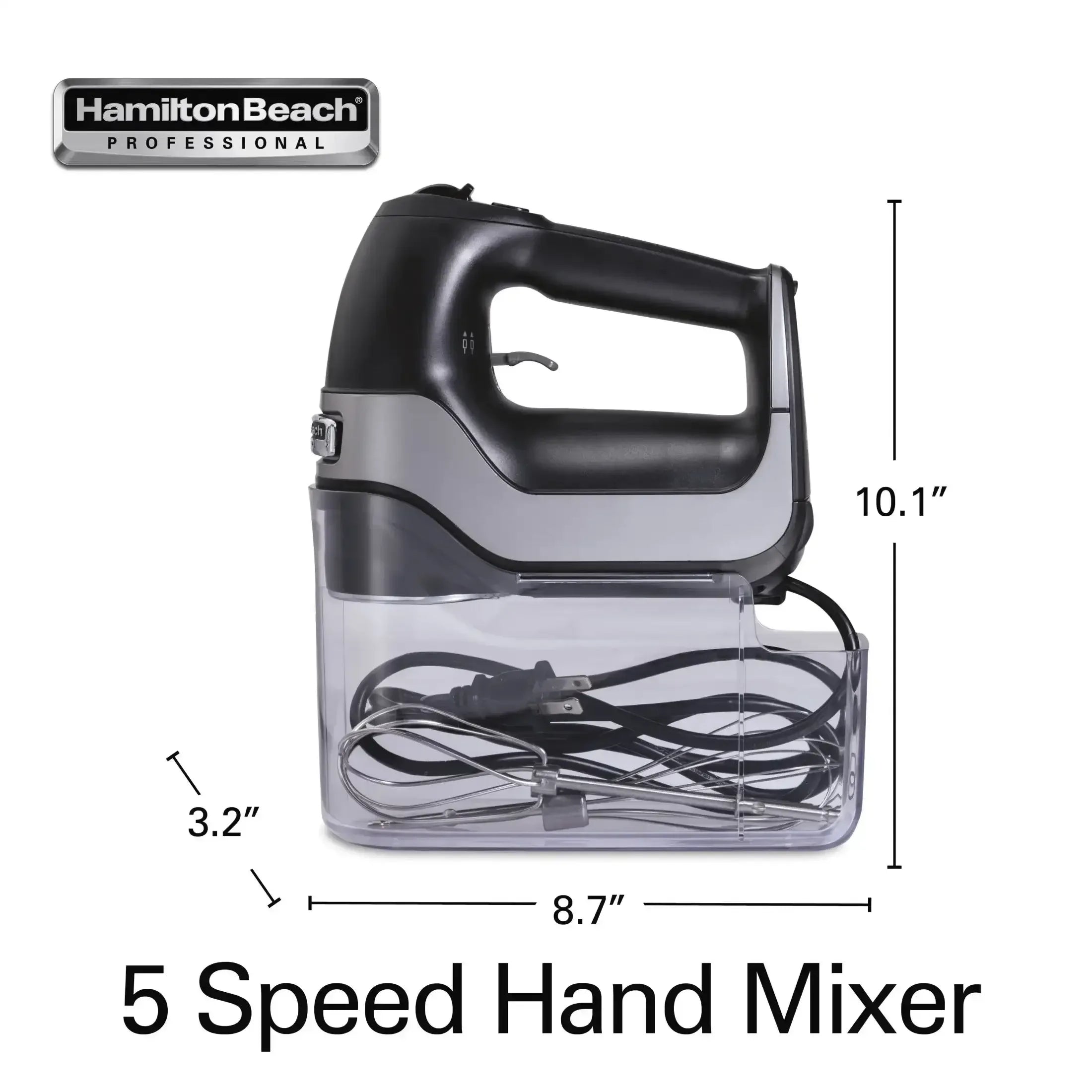Hamilton Beach Professional 5-Speed Electric Hand Mixer with Slow Start & QuickBurst Technology, Mixer for Kitchen - USA MEGA SHOP