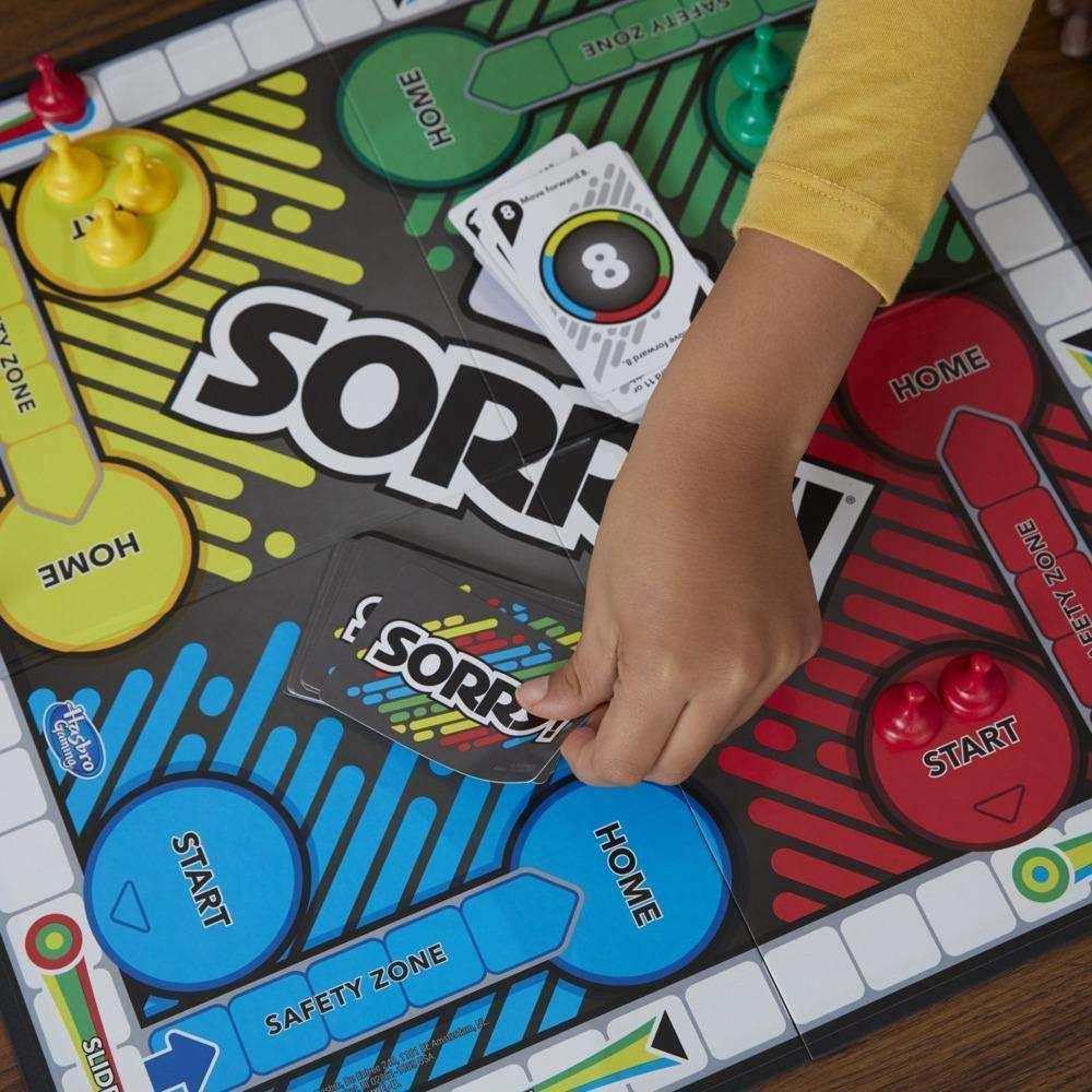 Sorry! Board Game for Kids, Classic Hasbro Board Game; Each Player Gets 4 Pawns, Holiday Gifts for Kids, Ages 6 and up - USA MEGA SHOP