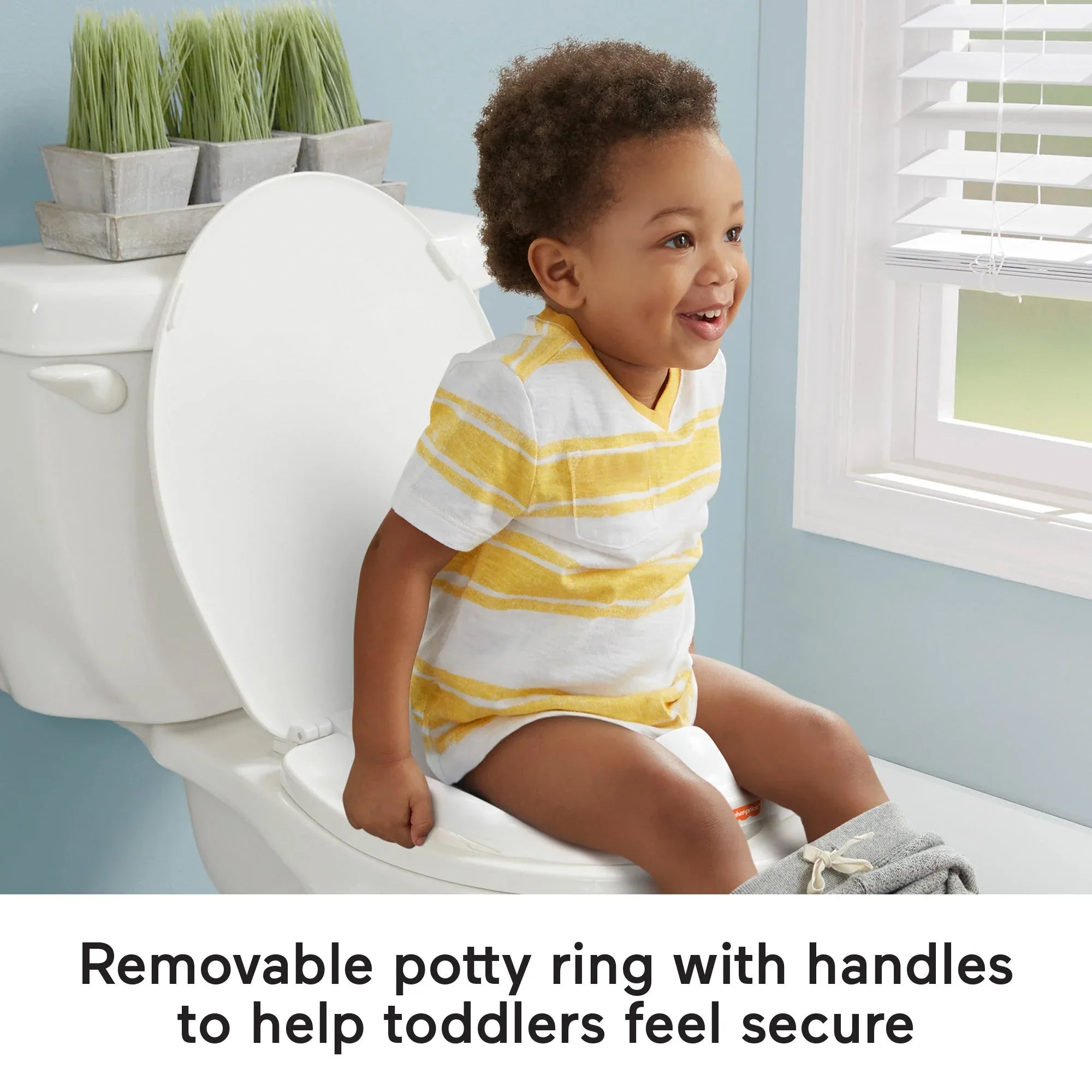 Fisher-Price 3-in-1 Toddler Potty Training Toilet, Ring, and Stepstool, Children Ages 18 Months + - USA MEGA SHOP
