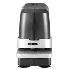 Bostitch electric stapler in black with top handle and open front