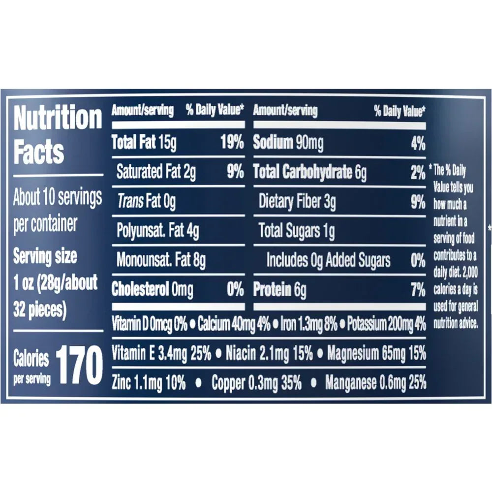 Salted Mixed Nuts, Party Snacks, Plant-Based Protein 10.3Oz (1 Canister)