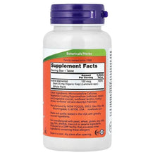 Kelp supplement bottle back label with Supplement Facts and serving size info