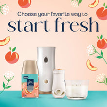 Glade automatic spray starter set with refill, juicy peach & elderflower fragrance
