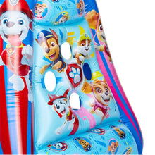Inflatable Paw Patrol play ball pit close-up with character graphics and molded openings