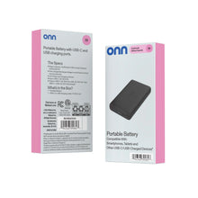 Portable battery box set showing front and back packaging panels