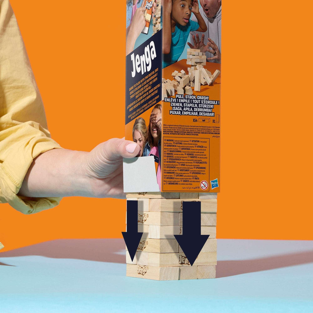 Official Hasbro Games Jenga Game with Digital Die, Wood Block Party Game, Family Games, Holiday Gifts for Kids, 6 and Up - USA MEGA SHOP