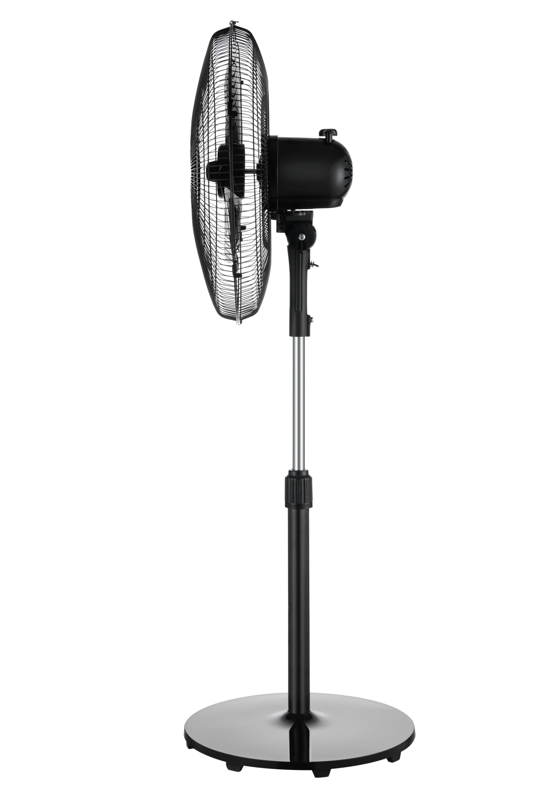 Mainstays 48-Inch Tall Pedestal Fan, 3-Speed Oscillating, Adjustable 18" Fan Head, Black, FS45-19MB