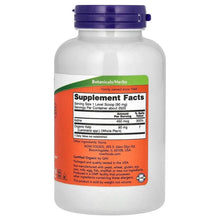 Organic kelp pure powder supplement bottle, back label with Supplement Facts