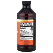 Wheat germ oil bottle with back Nutrition Facts label, NOW Foods