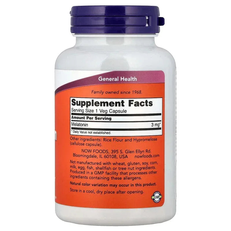 NOW Foods, Melatonin, 3 mg