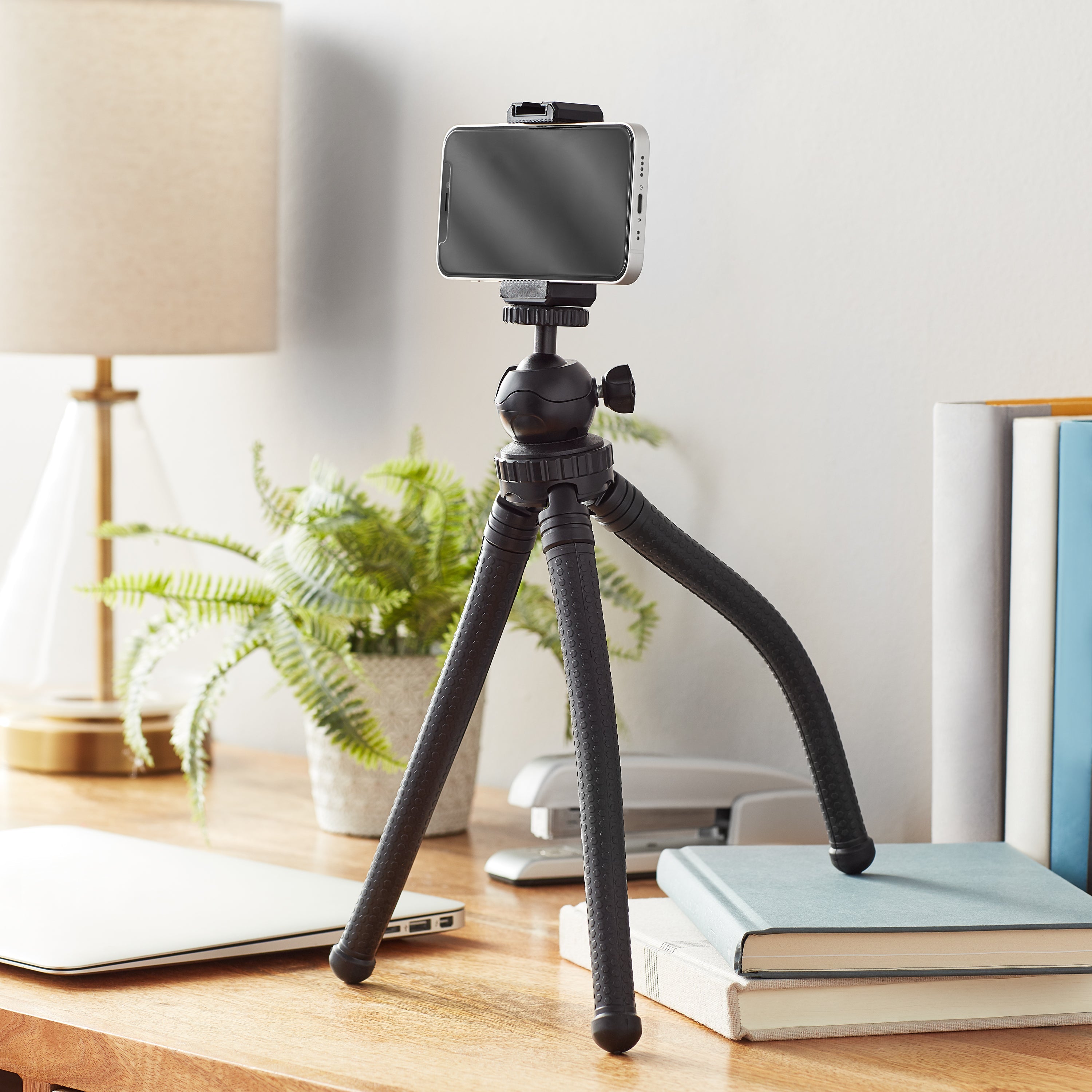 onn Adjustable Mini Tripod Stand for Compact Cameras, GoPro Cameras, and Smartphones