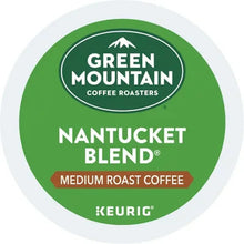 Green Mountain Nantucket Blend medium roast coffee pod label