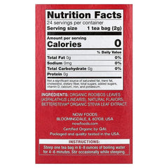 NOW Foods, Tea, Caffeine Free, 24 Tea Bags, 1.7 oz (48 g)