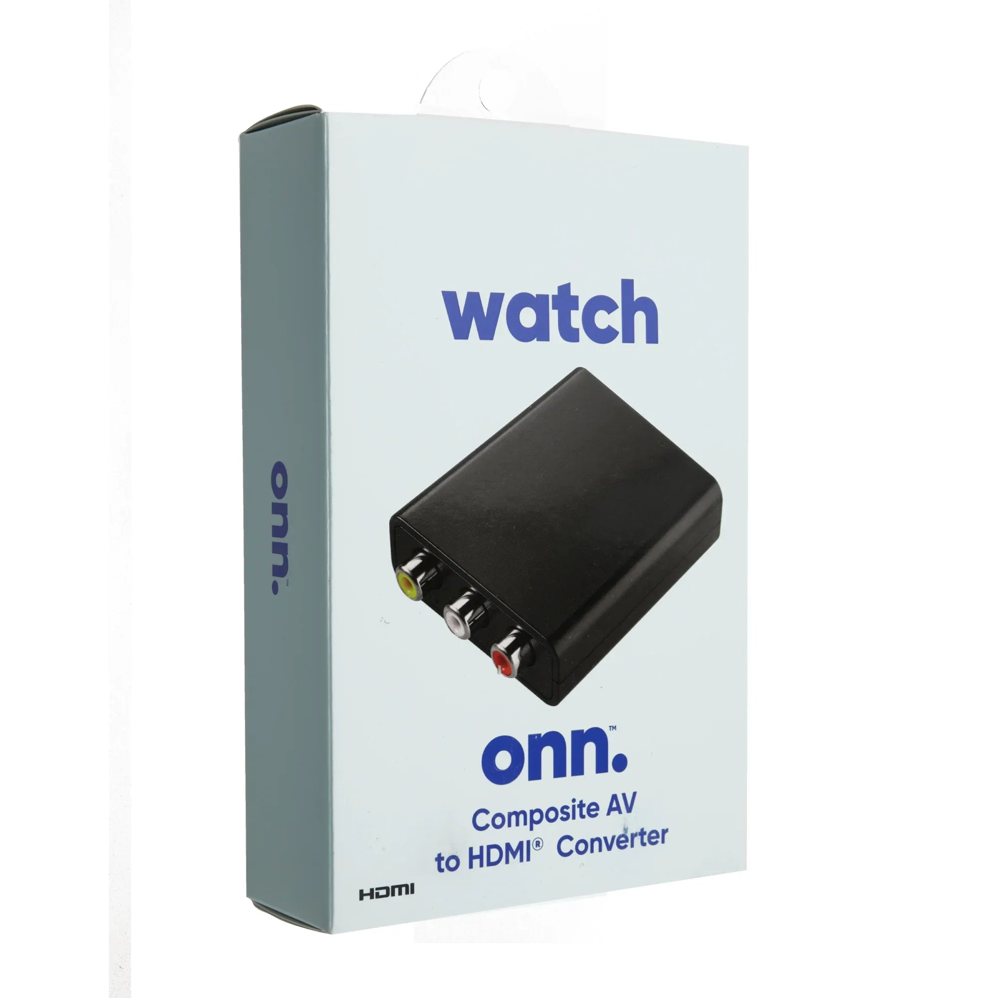 onn Composite AV to HDMI Converter, Black