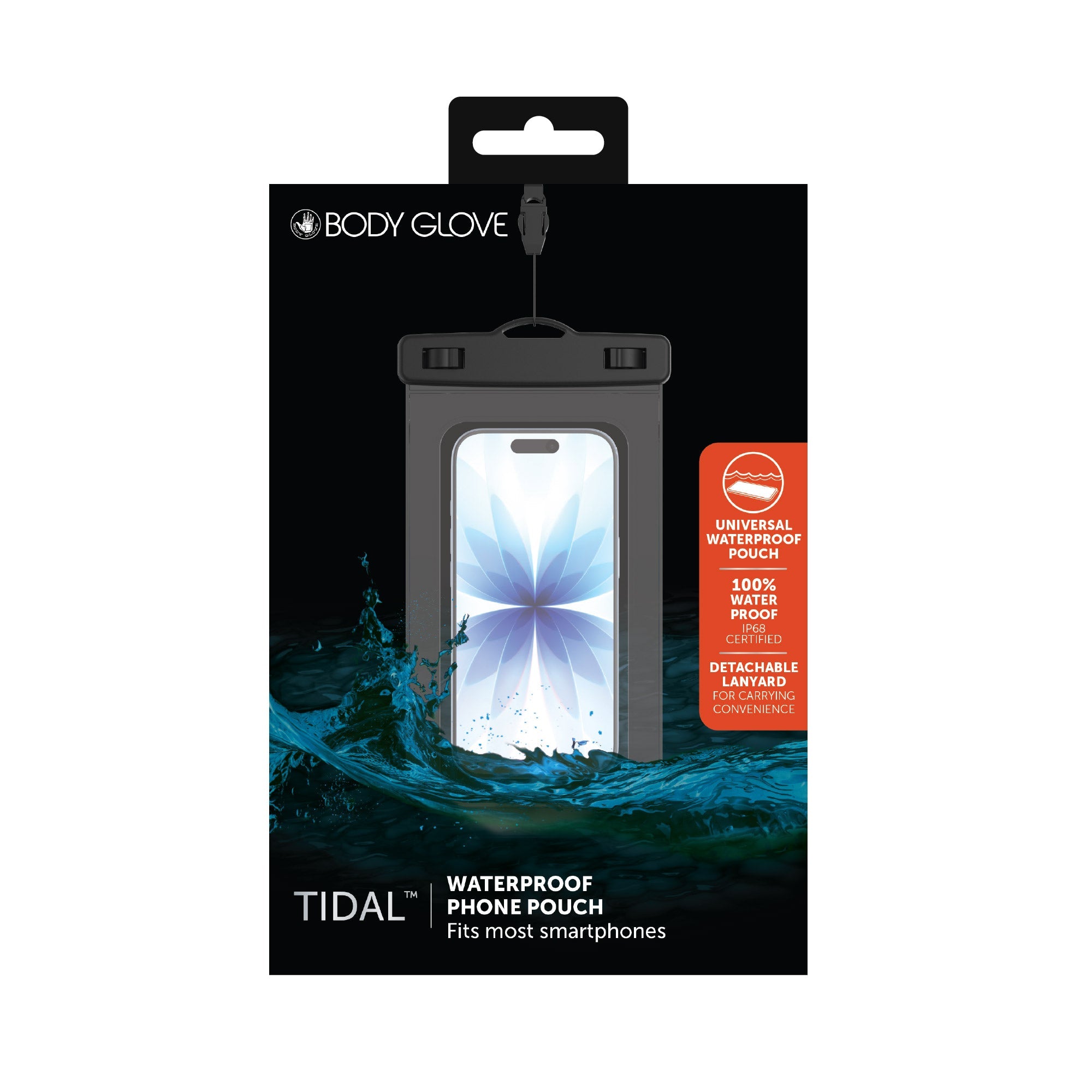 Body Glove Tidal Waterproof Phone Pouch - Black/Clear