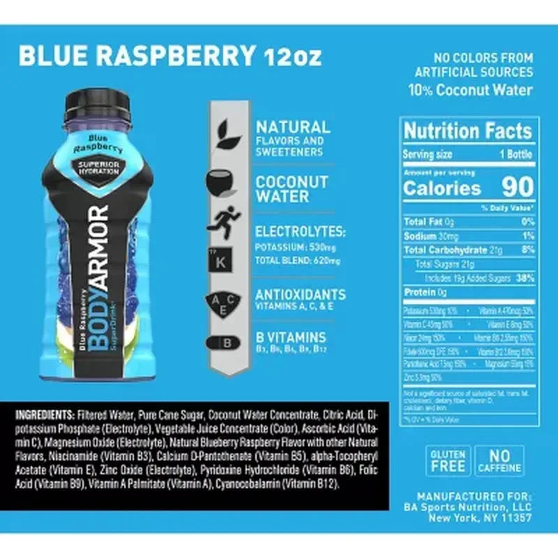 BODYARMOR Sports Drink Variety Pack 12 Fl. Oz., 24 Pk.