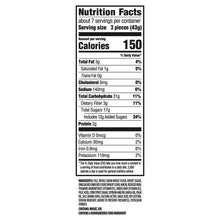 Nutrition Facts label for fig cookies, serving size and calories shown