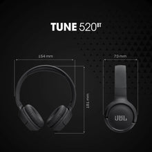 Black on-ear headphones with padded headband and cushioned ear cups, shown front and side