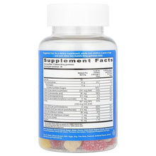 GummiKing kids gummy supplement bottle with Supplement Facts nutrition panel