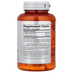 NOW Foods, Sports, Arginine & Citrulline, Veg Capsules