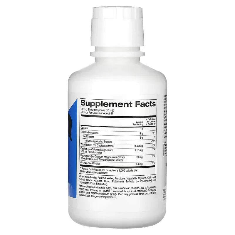 California Gold Nutrition, Children's Liquid Calcium with Magnesium, Vitamin D and Zinc, 16 fl oz (473 ml)