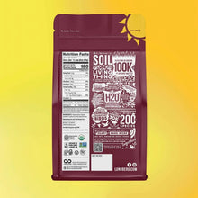 Maroon Lundberg organic basmati rice bag with Nutrition Facts panel